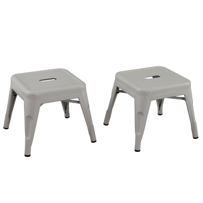 Harper & Hudson Set Of 2 Kids' Metal Stools - ACEssentials 11 Harper & Hudson Set Of 2 Kids' Metal Stools - ACEssentials - Image 9