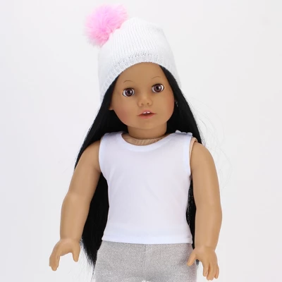 Sophia’s Coat, Winter Hat, Leggings And Boots For 18" Dolls, Pink 4 Sophia’s Coat, Winter Hat, Leggings And Boots For 18" Dolls, Pink - Image 2