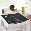 Costway Kids Table Chairs Set With Storage Boxes Blackboard Whiteboard Drawing GreyNature 1 Costway Kids Table Chairs Set With Storage Boxes Blackboard Whiteboard Drawing GreyNature -Children Products Store GUEST 02a68b78 1b3d 4c4f b5c4 9b9833407452