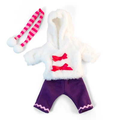 Miniland Educational Doll Clothes, Fits 12-5/8" Dolls, Cold Weather White Fur Set 3 Miniland Educational Doll Clothes, Fits 12-5/8" Dolls, Cold Weather White Fur Set
