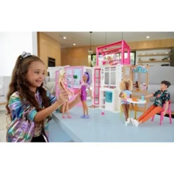 Barbie Dollhouse With Doll, 2 Levels & 4 Play Areas, Fully Furnished, 13 Barbie Dollhouse With Doll, 2 Levels & 4 Play Areas, Fully Furnished, -Children Products Store GUEST 059646a7 7f4c 4297 8e1a 9ccdc30f6569