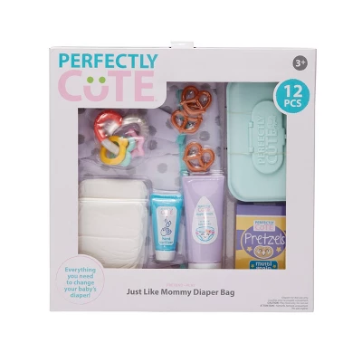 Perfectly Cute Just Like Mommy Diaper Bag 12pc Set 3 Perfectly Cute Just Like Mommy Diaper Bag 12pc Set