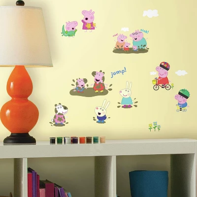 RoomMates Peppa Pig Peel And Stick Wall Decals 4 Sheets 3 RoomMates Peppa Pig Peel And Stick Wall Decals 4 Sheets
