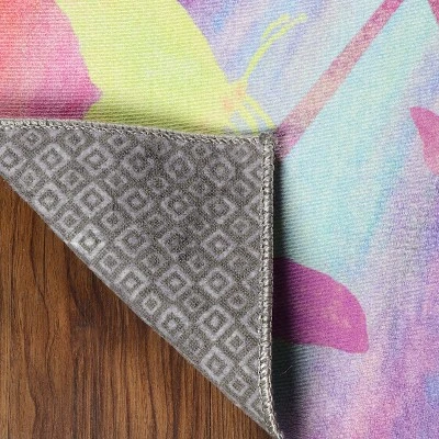 Butterfly Colorful Kids Playroom Nursery Washable Indoor Area Rug By Blue Nile Mills 5 Butterfly Colorful Kids Playroom Nursery Washable Indoor Area Rug By Blue Nile Mills - Image 3