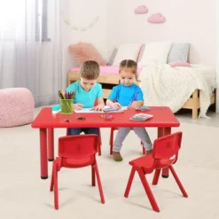 Costway Kids Plastic Rectangular Learn And Play Table Playroom Kindergarten Home Red 13 Costway Kids Plastic Rectangular Learn And Play Table Playroom Kindergarten Home Red -Children Products Store GUEST 0d7f5101 a9bf 48d5 9649 2e2fa7b00df0