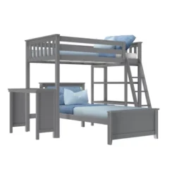Max & Lily L-Shaped Twin Over Twin Bunk Bed With Bookcase And Desk 17 Max & Lily L-Shaped Twin Over Twin Bunk Bed With Bookcase And Desk -Children Products Store GUEST 0dfc5340 a3a3 4c5f a69f 7a71efc71ac7