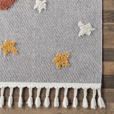 NuLOOM Journee Rocket Ship High-Low Kids Tasseled Area Rug 6 NuLOOM Journee Rocket Ship High-Low Kids Tasseled Area Rug - Image 4