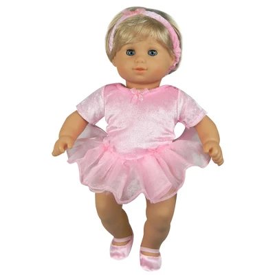 Sophia’s 3 Piece Ballet Outfit Set For 15'' Dolls, Light Pink 3 Sophia’s 3 Piece Ballet Outfit Set For 15'' Dolls, Light Pink