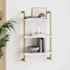 Theo Floating Shelf Gold/White - Nathan James 1 Theo Floating Shelf Gold/White - Nathan James -Children Products Store GUEST 110eec16 0828 4e37 a1b2 50b460b4719c