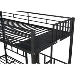 Twin Over Twin Metal Triple Bunk Bed With Ladder-ModernLuxe -Children Products Store GUEST 1484632c 83a6 41a3 94c8 cb263826b892