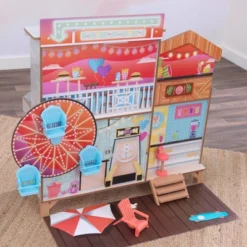 Kidkraft Ferris Wheel Fun Beach House Wooden 360-Play Dollhouse With 19 Accessories -Children Products Store GUEST 149499bd 6578 481b bb44 3c87b81845e8