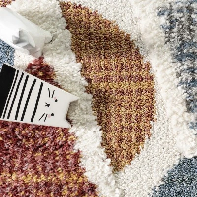 NuLOOM Chaya Abstract High/Low Kids Tassel Area Rug 7 NuLOOM Chaya Abstract High/Low Kids Tassel Area Rug - Image 5