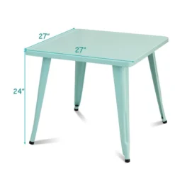 Costway Kids Steel 27'' Square Table Children Play Learn Activity Table Indoor Outdoor -Children Products Store GUEST 1559f69f 6643 46f0 95bb 82f5ef24ab93