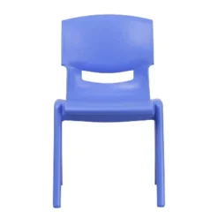 Emma And Oliver 4 Pack Blue Plastic Stack School Chair With 15.5"H Seat, 3rd-7th School Chair -Children Products Store GUEST 162bf1d6 5e46 43dc 81af 33ac29113499