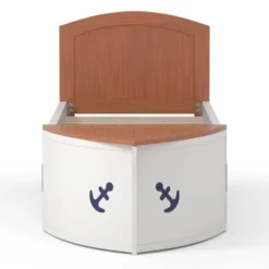 Twin Collindale Boat Design Kids' Bed With Trundle White/Oak - MiBasics -Children Products Store GUEST 18521ecd 4335 42d1 84fe 5ae8dc8789bd