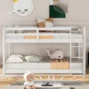 Twin Over Twin Floor Bunk Bed With Ladder - ModernLuxe -Children Products Store GUEST 1914e7d1 8651 4956 abb0 118e59be3611