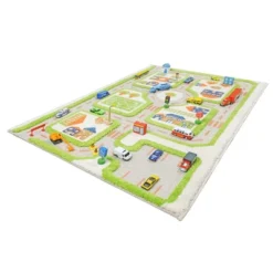 31.5"x44.5" Traffic Green 3D Play Rug - IVI -Children Products Store GUEST 1ae75630 34db 4dc3 a842 c7626fcddbfc