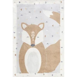 NuLOOM Talia Bashful Fox Kids Machine Washable Area Rug -Children Products Store GUEST 1b02adcd 943e 451c bbc0 9135b6efb6ca