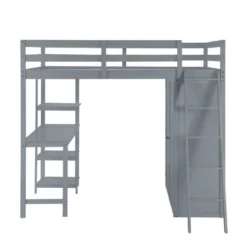 Full/ Twin Size Loft Bed With Wardrobe, Desk And Shelves-ModernLuxe -Children Products Store GUEST 1cf2fc00 7131 4977 89ce 4e2ef784068b