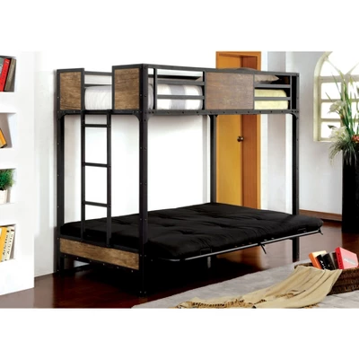 Twin Navii Kids' Bunk Bed Futon Black - HOMES: Inside + Out 5 Twin Navii Kids' Bunk Bed Futon Black - HOMES: Inside + Out - Image 3
