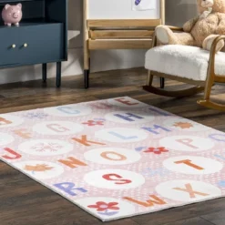 NuLOOM Essi Alphabet Machine Washable Kids Area Rug -Children Products Store GUEST 1db2df74 d3a9 4912 8b01 c4ee8c320935