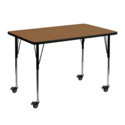 Flash Furniture Mobile 30''W X 48''L Rectangular Thermal Laminate Activity Table - Standard Height Adjustable Legs 7 Flash Furniture Mobile 30''W X 48''L Rectangular Thermal Laminate Activity Table - Standard Height Adjustable Legs -Children Products Store GUEST 1e7a708c e0c6 4934 9999 26034af487b6
