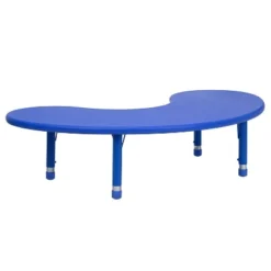 Flash Furniture 35"W X 65"L Half-Moon Plastic Height Adjustable Activity Table -Children Products Store GUEST 1ed5e781 e539 412e bab4 2d859bc519f1