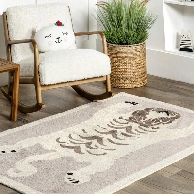 NuLOOM Naima Tiger Machine Washable Kids Area Rug 10 NuLOOM Naima Tiger Machine Washable Kids Area Rug - Image 8