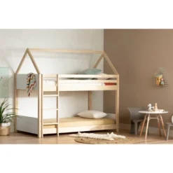 Sweedi House Bunk Beds White/Natural - South Shore -Children Products Store GUEST 2109b74c fd1f 47b2 89ef 428f9dfede1a
