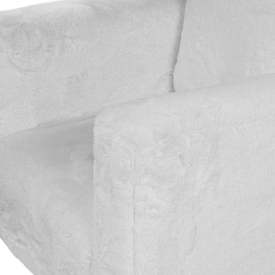 Nuea Faux Fur Kids' Chair White - Homes: Inside + Out 7 Nuea Faux Fur Kids' Chair White - Homes: Inside + Out - Image 5