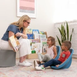 ECR4Kids Leaf Floor Seat, Portable Plastic Kid's Scoop Chair, 6-Piece -Children Products Store GUEST 216b1e47 71c5 4716 a602 653357396bce