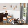 Gray & Orange Striped Curtain Panels - Sweet Jojo Designs -Children Products Store GUEST 217802cd 83a9 40e5 b9fd aa1f1686373c