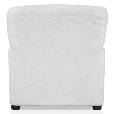 Nuea Faux Fur Kids' Chair White - Homes: Inside + Out 6 Nuea Faux Fur Kids' Chair White - Homes: Inside + Out - Image 4