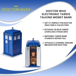 Seven20 Doctor Who Electronic TARDIS Talking Money Bank -Children Products Store GUEST 244d069d 1cc6 4a7b 987e e0a3db6ef310