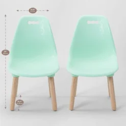 Set Of 2 Kid Century Modern Kids' Chairs - B. Spaces -Children Products Store GUEST 24c782bd c9a2 4455 9817 6cb28f77dbbb