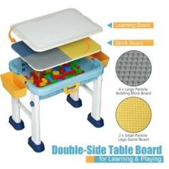 Costway 6 In 1 Kids Activity Table Set W/ Chair Toddler Luggage Building Block Table -Children Products Store GUEST 24fd1322 effa 4a5c 96af da9be7c3a77d