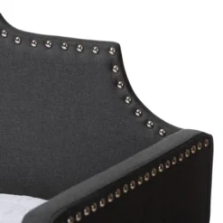 Twin Ally Fabric Upholstered Sofa Daybed With Roll Out Trundle Guest Bed Dark Gray - Baxton Studio 14 Twin Ally Fabric Upholstered Sofa Daybed With Roll Out Trundle Guest Bed Dark Gray - Baxton Studio -Children Products Store GUEST 25063da4 dc9e 4ef9 9e8c 0076f9d6c298