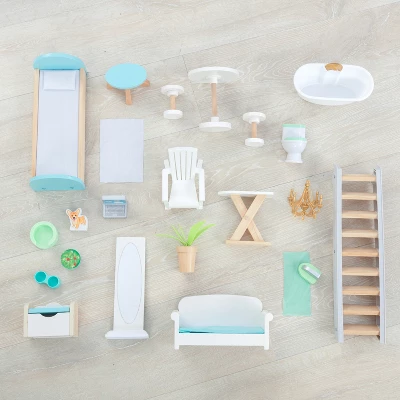 Kidkraft Matilda Wooden Dollhouse With 23 Accessories 4 Kidkraft Matilda Wooden Dollhouse With 23 Accessories - Image 2