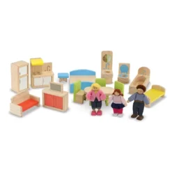 Melissa & Doug Hi-Rise Wooden Dollhouse With Furniture, Garage And Working Elevator -Children Products Store GUEST 26a43031 6f6b 4e36 9248 5b2962d4b3b9