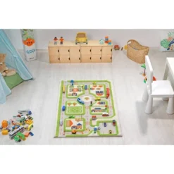 31.5"x44.5" Traffic Green 3D Play Rug - IVI -Children Products Store GUEST 26ce3841 1bd2 4a6c bfcd 8e905c3009f0