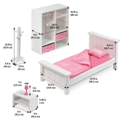 Bedroom Furniture Set For 18" Dolls - White/Pink 11 Bedroom Furniture Set For 18" Dolls - White/Pink -Children Products Store GUEST 26e1c5b7 4ab2 4ad8 9475 e0b6951d58d9