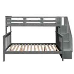 Twin-Over-Full Bunk Bed With Storage Stairs And Guard Rail - ModernLuxe 14 Twin-Over-Full Bunk Bed With Storage Stairs And Guard Rail - ModernLuxe -Children Products Store GUEST 26f2b195 1d70 4ae6 95f0 5e2c89e56094