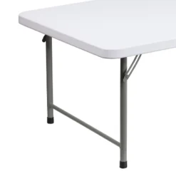 Emma And Oliver 4.93-Foot Kid's Granite White Plastic Folding Activity Table - Play Table -Children Products Store GUEST 275557f5 d678 49cf b82e d7e16fd13045