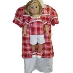 Doll Clothes Superstore Matching Cotton Shorts And Shirt For Girl And Dolls Size 12.5