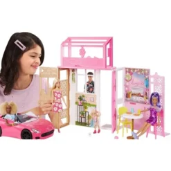 Barbie Dollhouse With Doll, 2 Levels & 4 Play Areas, Fully Furnished, 10 Barbie Dollhouse With Doll, 2 Levels & 4 Play Areas, Fully Furnished, -Children Products Store GUEST 2bc2783e 21b1 4f64 b2a6 451a68312350