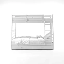 HOMES: Inside + Out Twin Over Full Kids' Emma Bunk Bed White - IoHOMES -Children Products Store GUEST 2df9d59f d1ed 48cd aa6e a2d771345ad9
