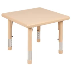 Emma And Oliver 24" Square Plastic Height Adjustable Activity Table -Children Products Store GUEST 2febda5d 9433 44f6 9bf0 611f1c987b67