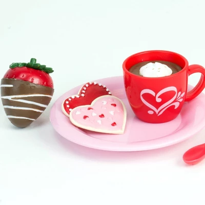 Sophia’s Dessert Set With Hot Cocoa For 18 Inch Dolls, Red/Pink 5 Sophia’s Dessert Set With Hot Cocoa For 18 Inch Dolls, Red/Pink - Image 3