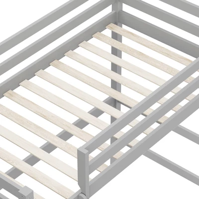 Kids' Twin Caspian Study Loft Gray - Hillsdale Furniture 10 Kids' Twin Caspian Study Loft Gray - Hillsdale Furniture - Image 8