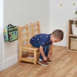 ECR4Kids Three Rung Ladderback Chairs With Storage, 2-Pack - Natural -Children Products Store GUEST 3110d51b 99be 4ec0 915d fb8fef4b2e55